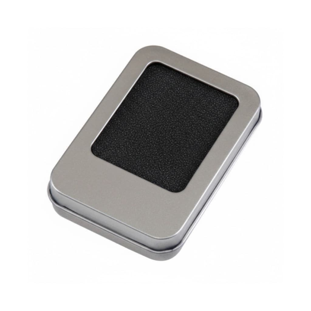 METAL USB BELLEK KUTUSU (BÜYÜK) Model 221120-B - Gümüş promosyon ürünü
