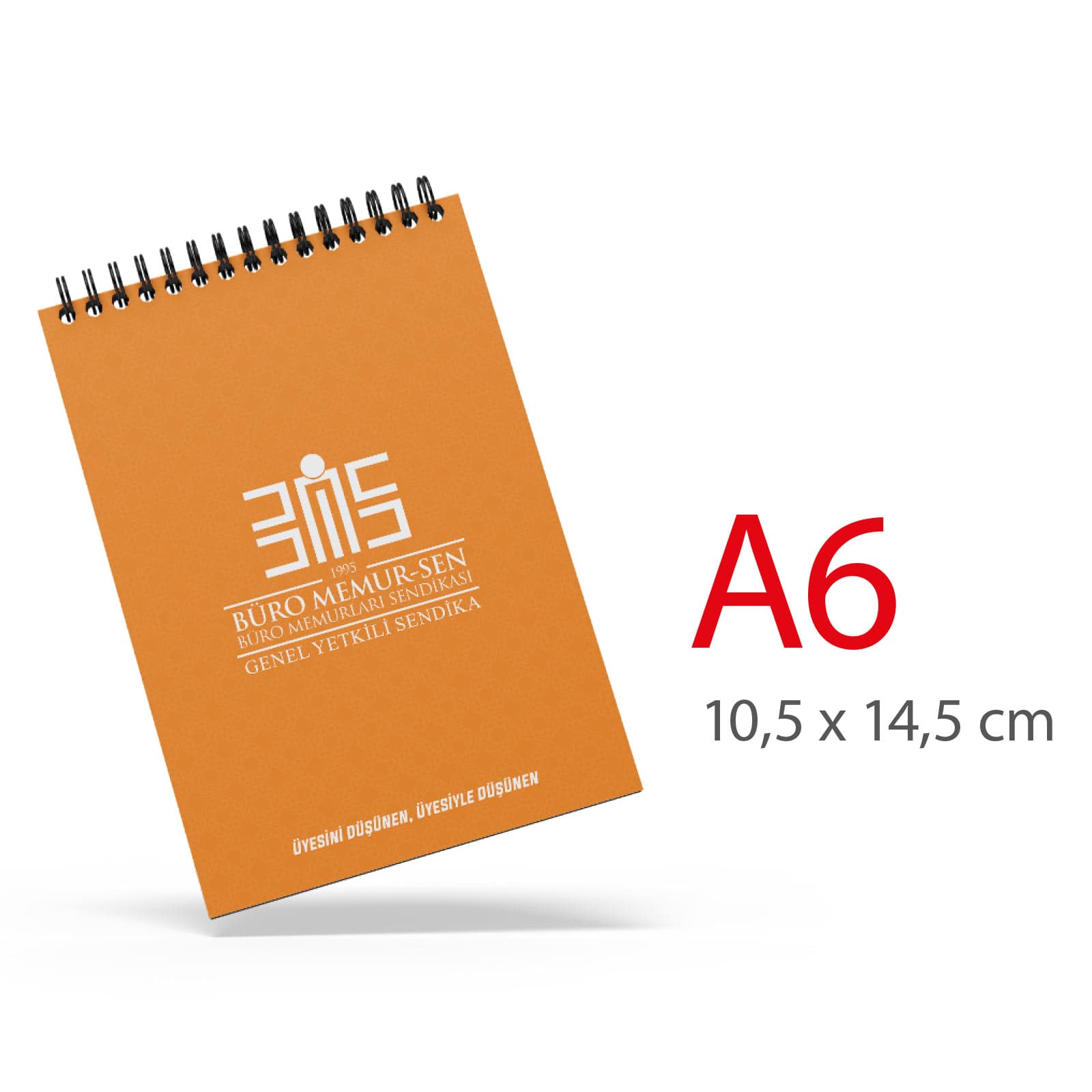 ALA-31 A6 KARTON KAPAKLI SPİRALLİ BLOKNOT Model ALA-31 promosyon ürünü