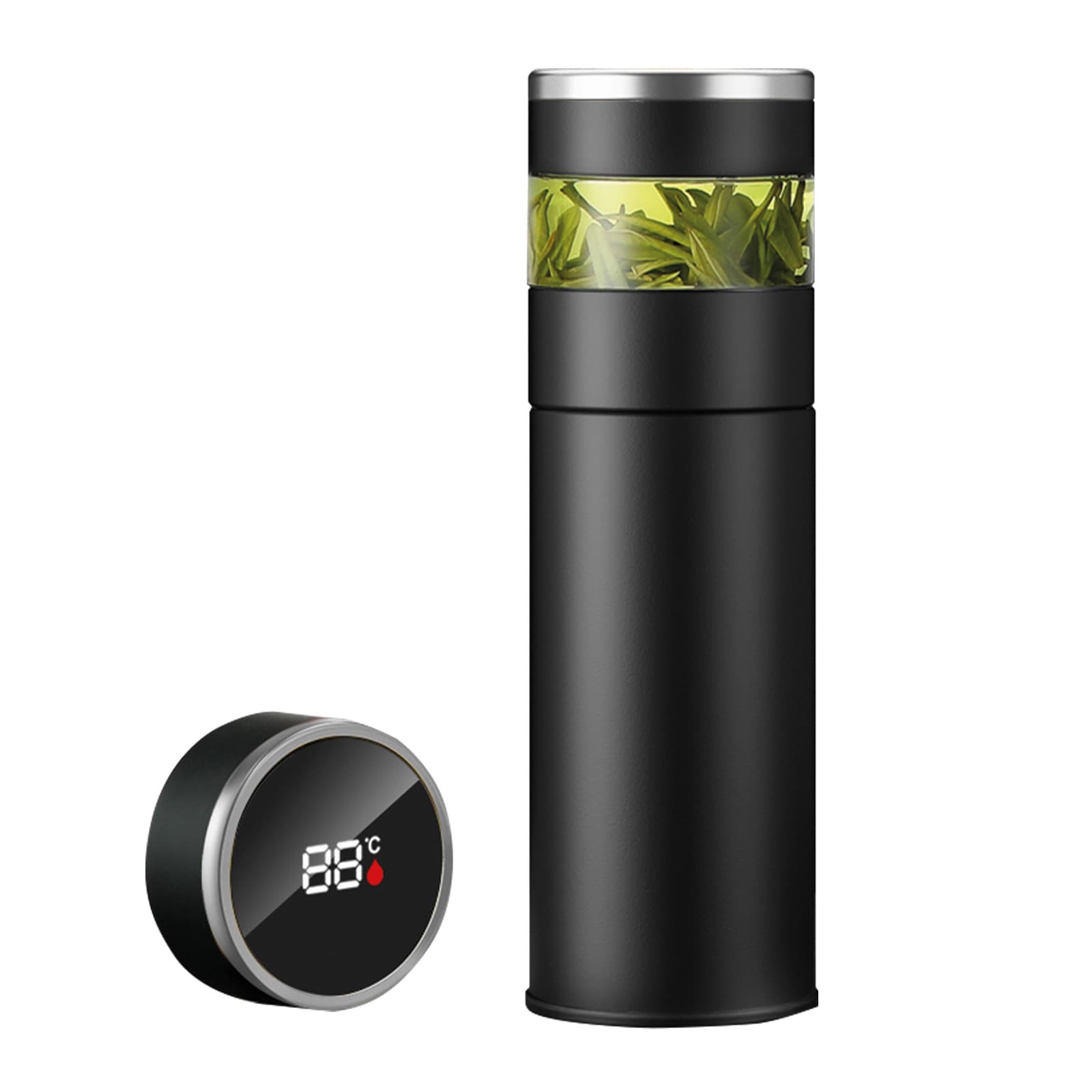 AKŞEHİR SİYAH 450 ML DERECELİ TERMOS promosyon ürünü