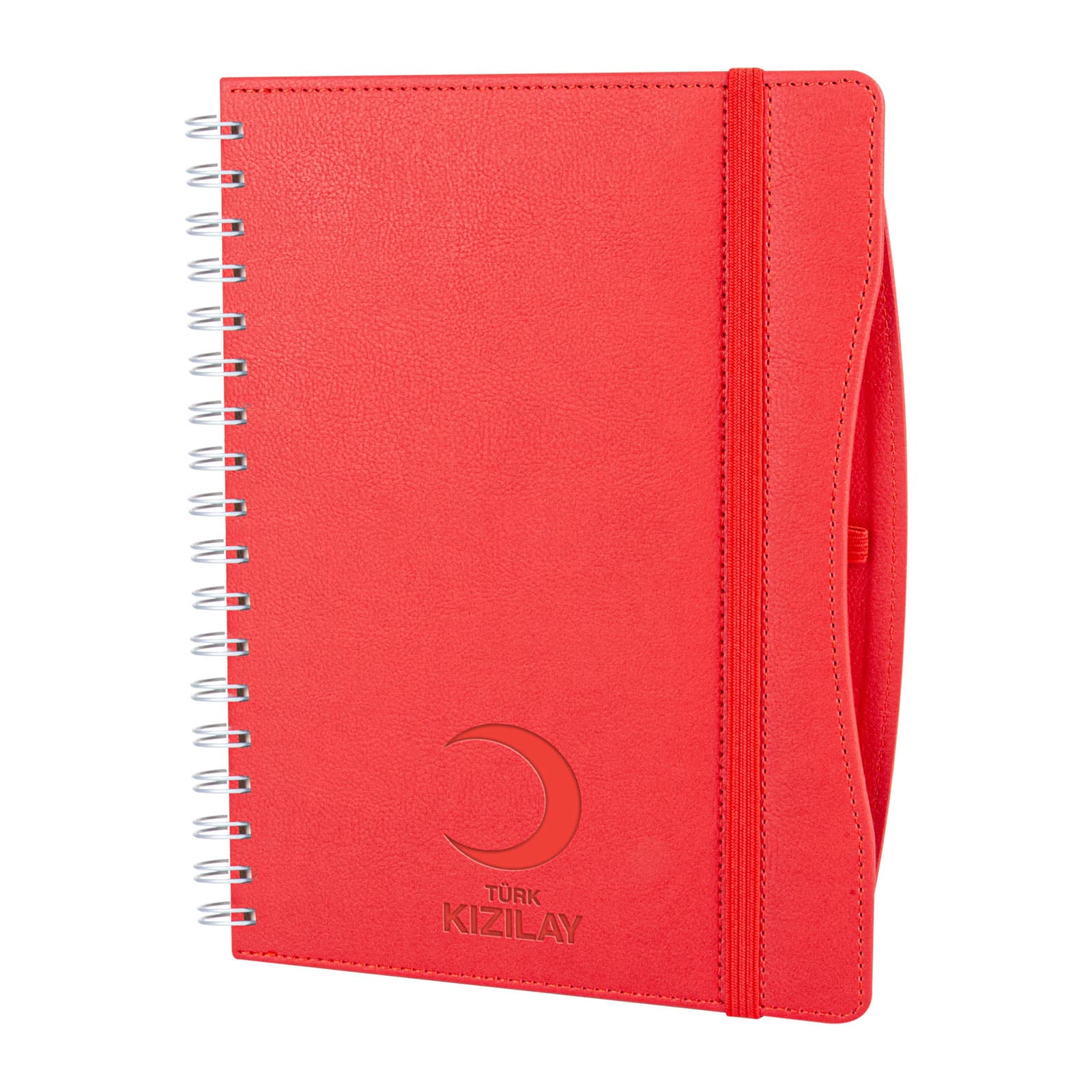 İVEDİK KIRMIZI SPİRALLİ TARİHLİ AJANDA (17X24 CM) Model 307404 promosyon ürünü