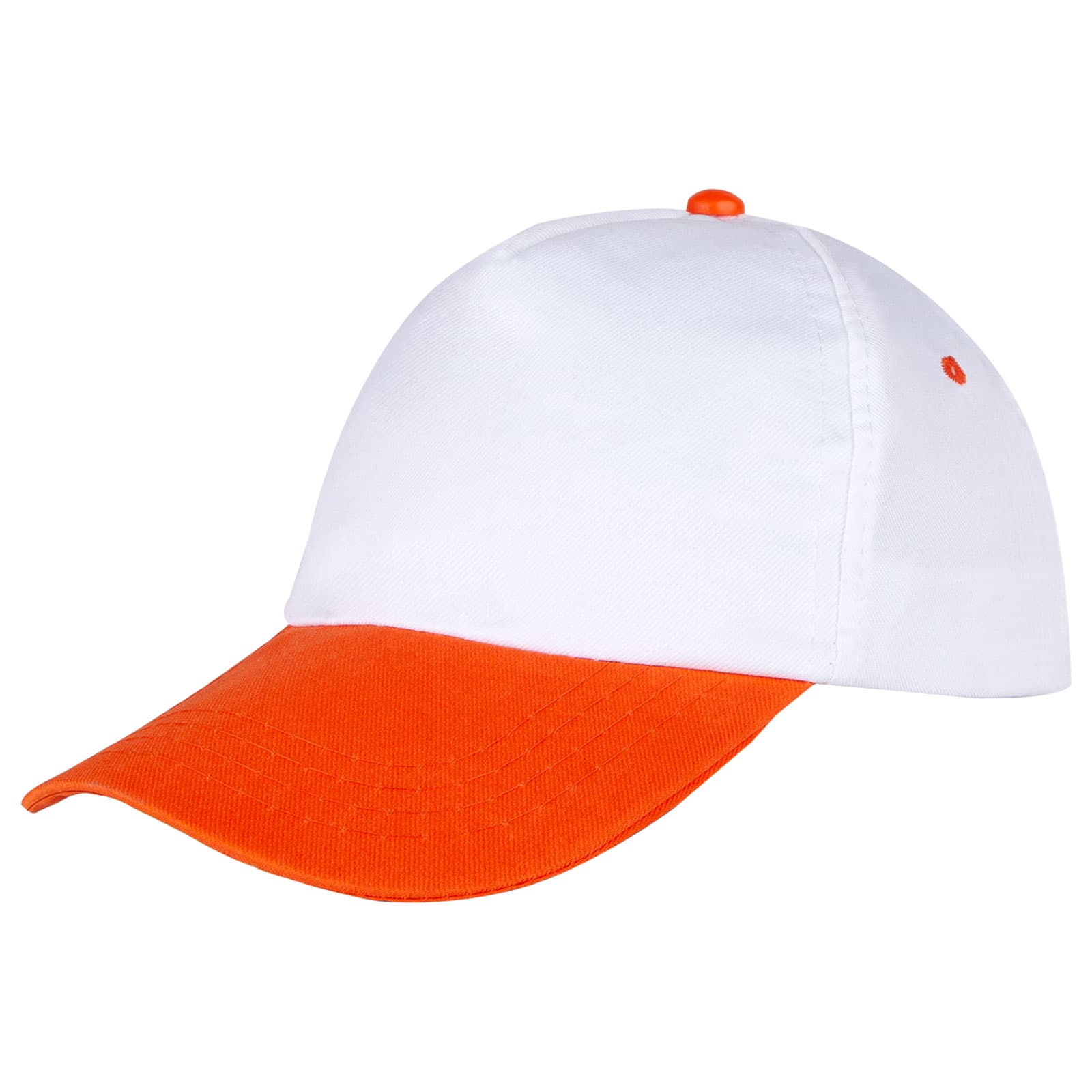 PAPATYA BEYAZ-TURUNCU POLYESTER ŞAPKA promosyon ürünü