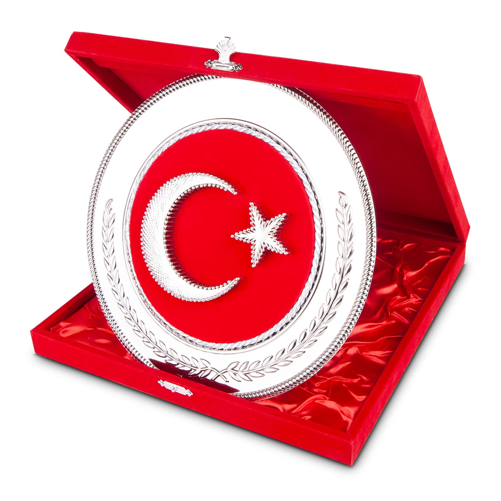 HİLAL YUVARLAK BAYRAK PLAKET Model 485604 promosyon ürünü
