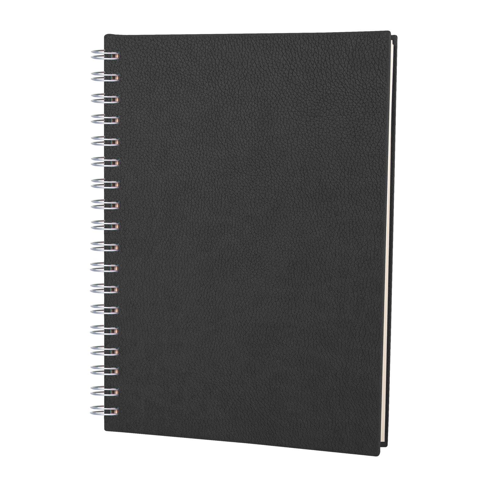 ELMADAĞ SİYAH TARİHLİ SPİRALLİ AJANDA (17X24 CM) promosyon ürünü