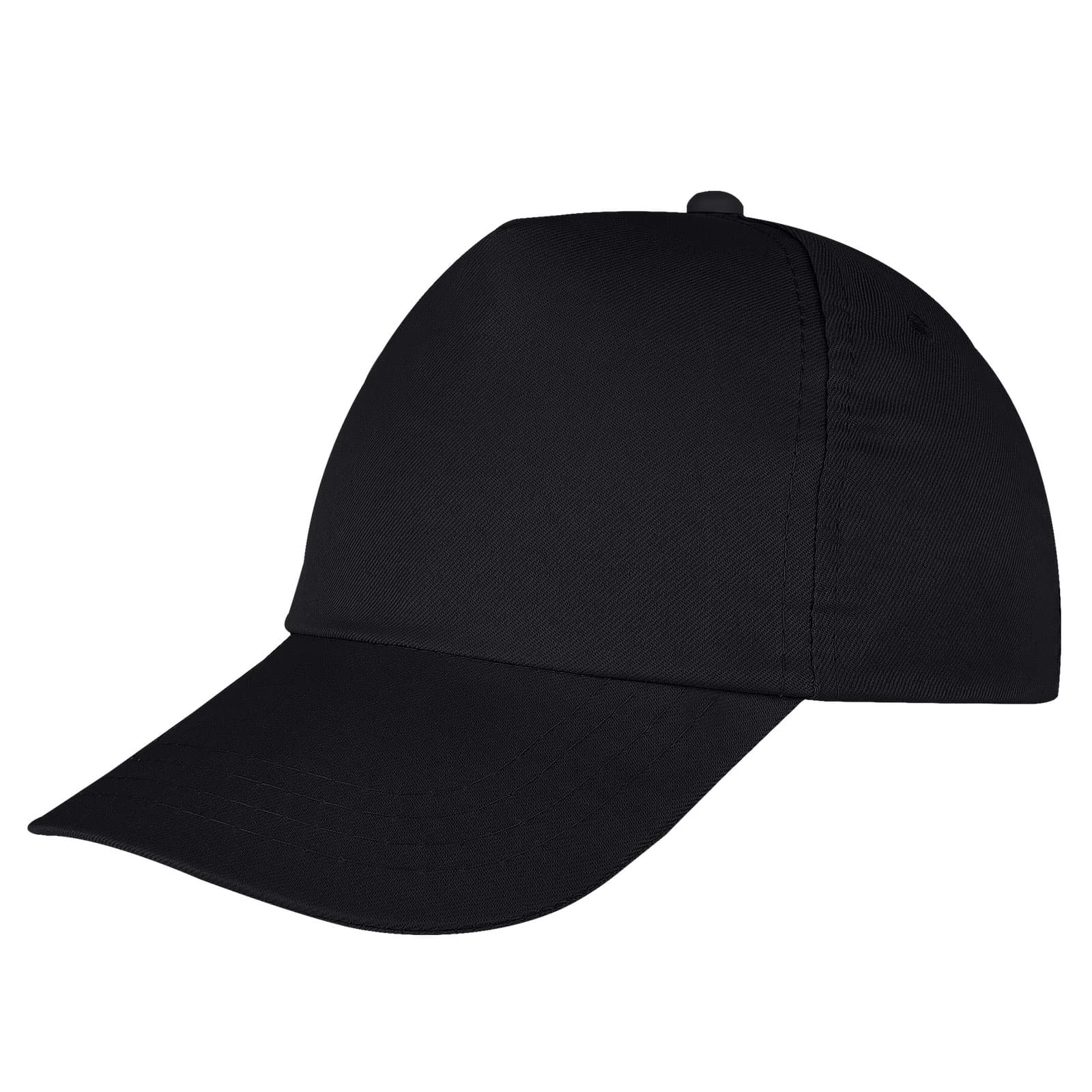 PAPATYA SİYAH POLYESTER ŞAPKA Model 489401 promosyon ürünü