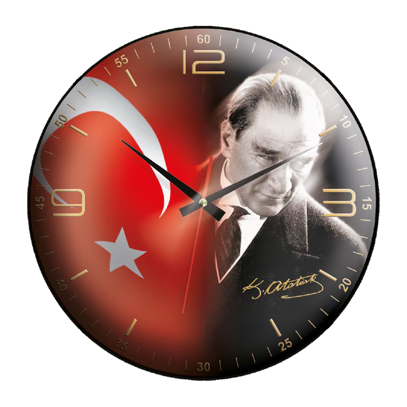 KRİYOS207 PLASTİK KASA DUVAR SAATİ (350 MM) Model 518701 promosyon ürünü