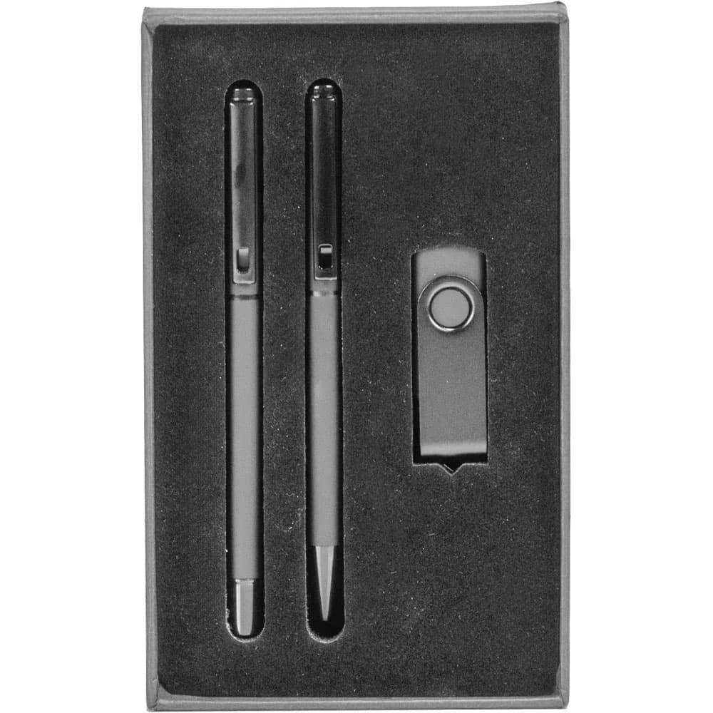 USB Kalem Set Model 9220-16GB-S - Siyah promosyon ürünü