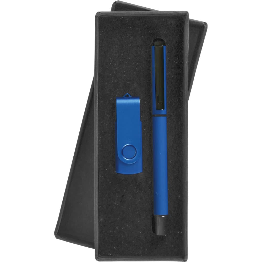 USB Kalem Set Model 9210-16GB-L - Lacivert promosyon ürünü