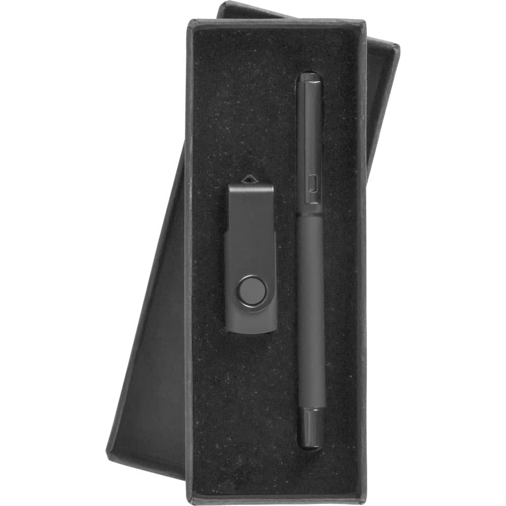 USB Kalem Set Model 9210-16GB-S - Siyah promosyon ürünü