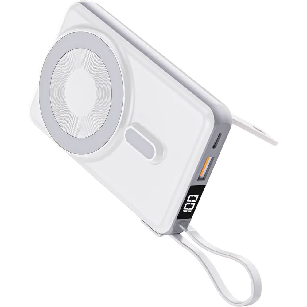4 in 1 MagSafe PowerBank Model PWB-10 - Beyaz promosyon ürünü