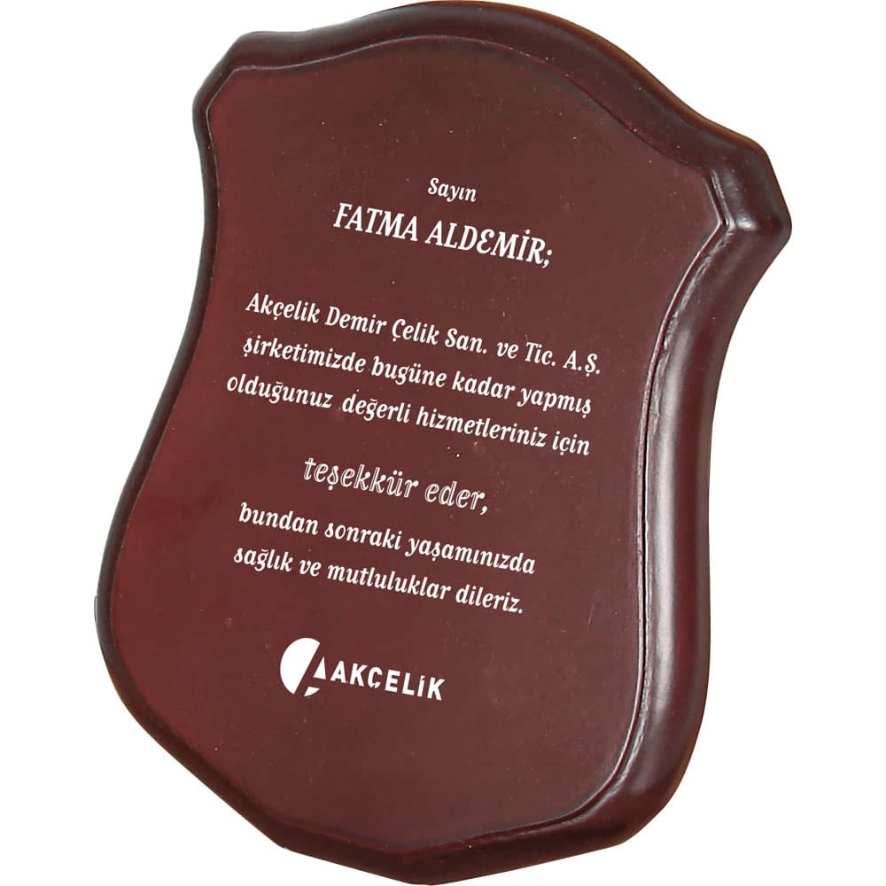 Ahşap Plaket Model BK-76 promosyon ürünü