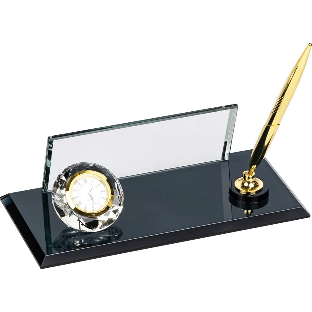 Kristal Masa Seti Model KM-95-S - Siyah promosyon ürünü