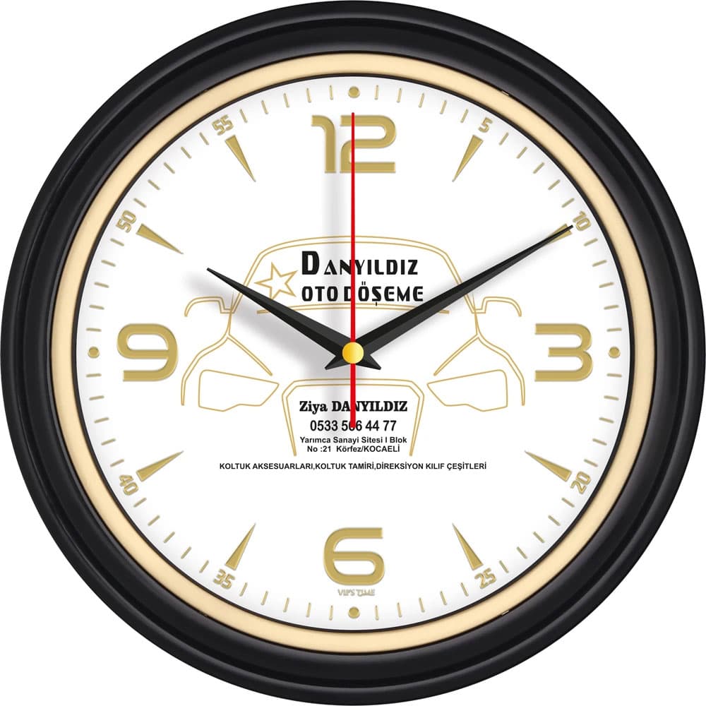 Plastik Duvar Saati Model V30-522-SV promosyon ürünü