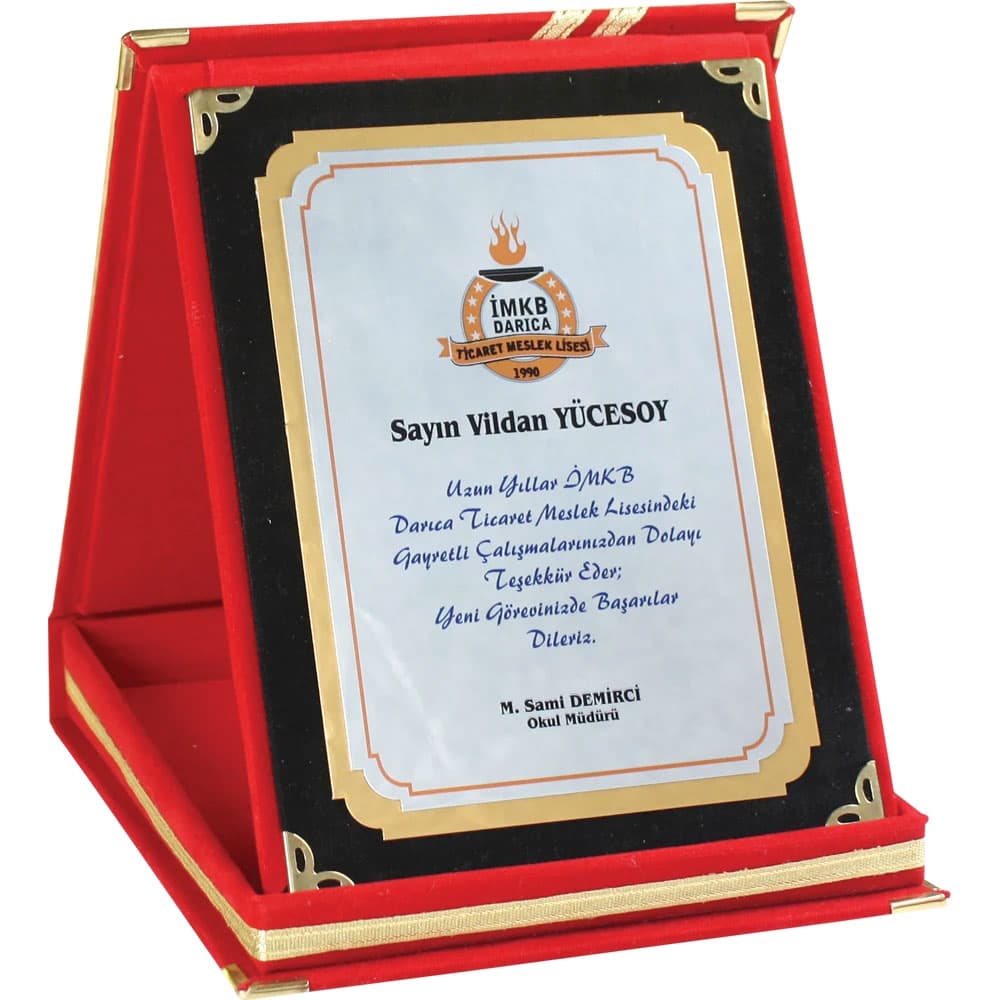 Albüm Plaket Model AP-01K-12x16 - Kırmızı promosyon ürünü