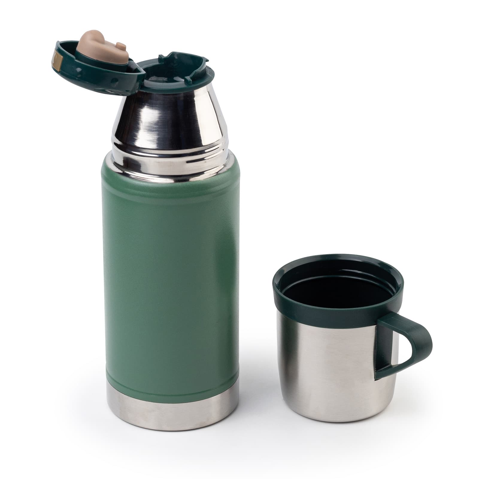 KARTEPE YEŞİL 500 ML BARDAKLI TERMOS