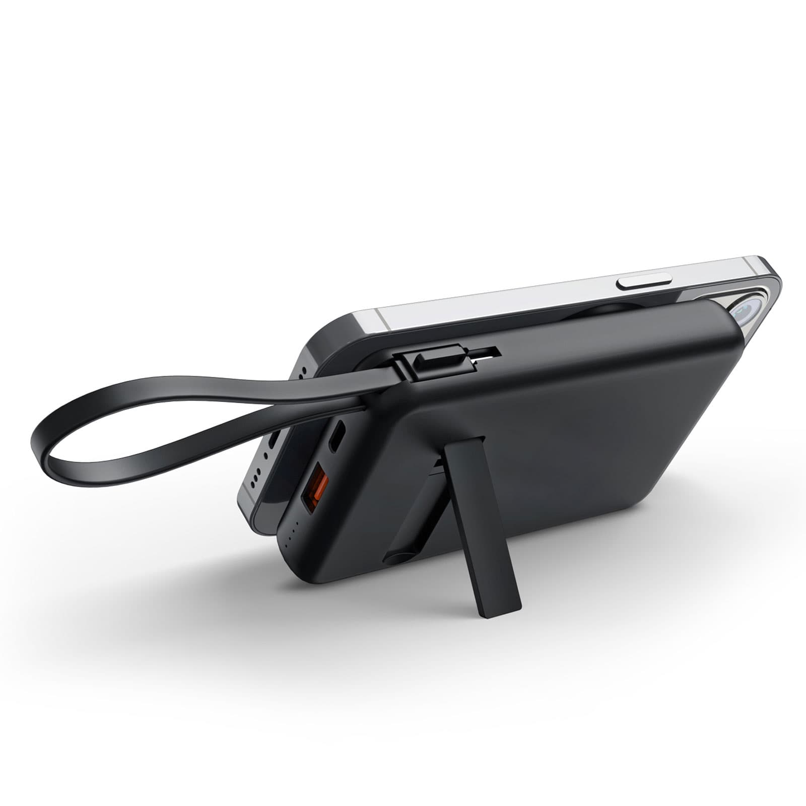 KAYABEYİ 10.000 MAH SİYAH MAGSAFE  ve  WIRELESS POWERBANK