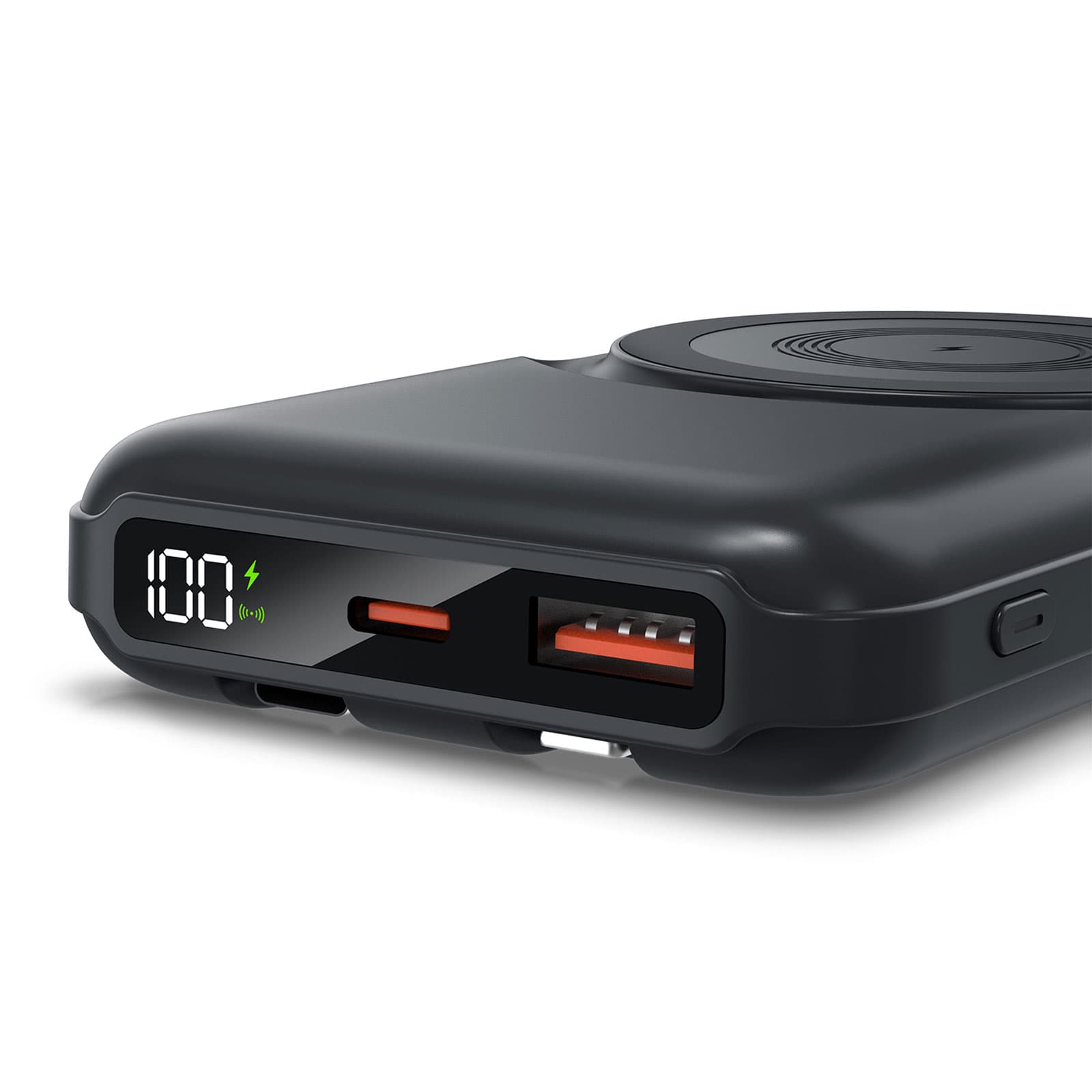 KÜÇÜKLER 10.000 MAH SİYAH MAGSAFE ve WIRELESS POWERBANK