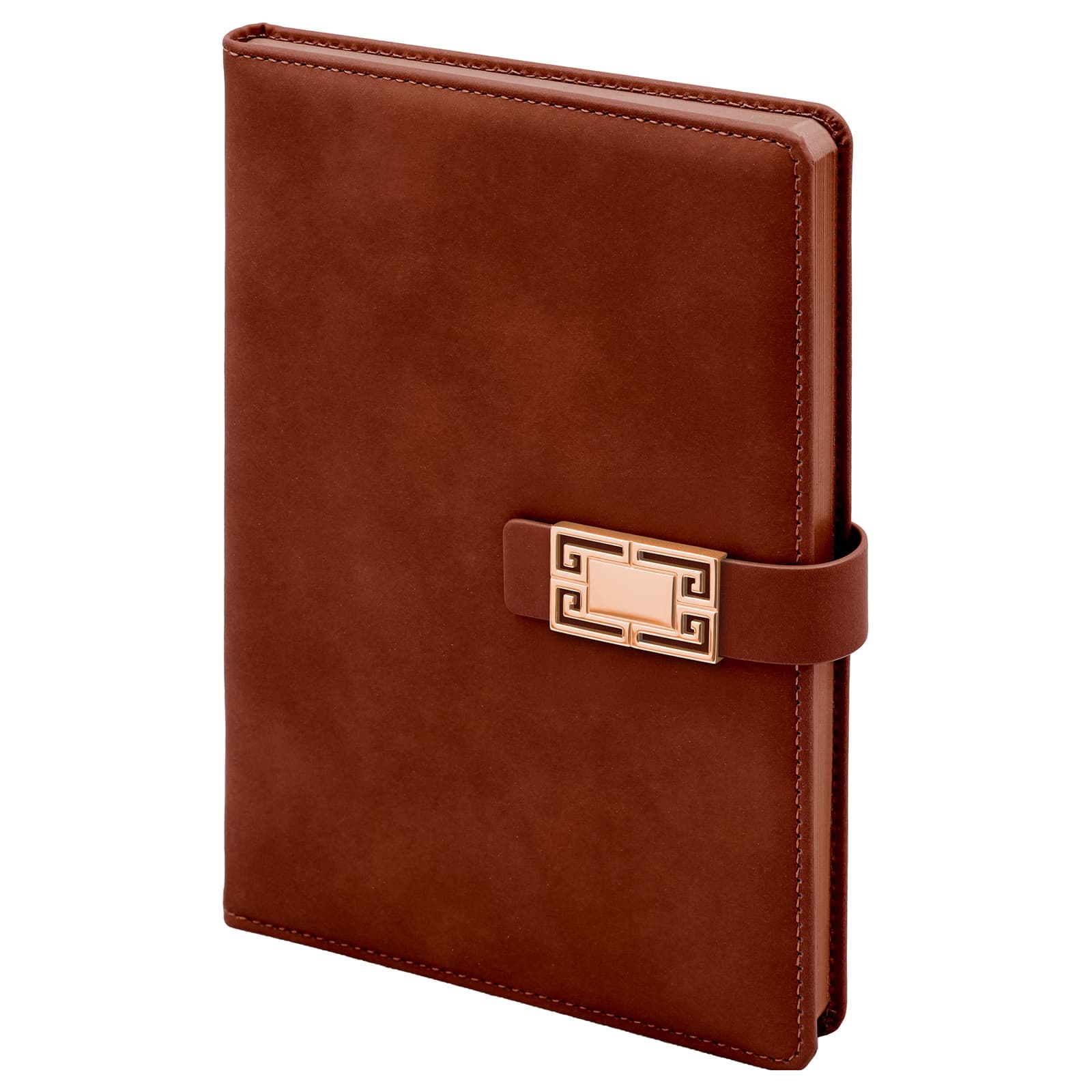 ÖVEÇLER KAHVERENGİ TARİHSİZ DEFTER (15X21 CM)
