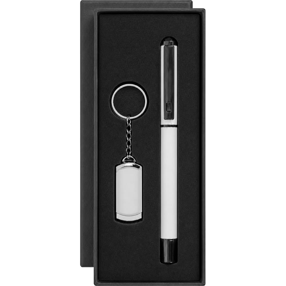 Metal USB Bellek ve Kalem Seti Model 8210-16GB promosyon ürünü