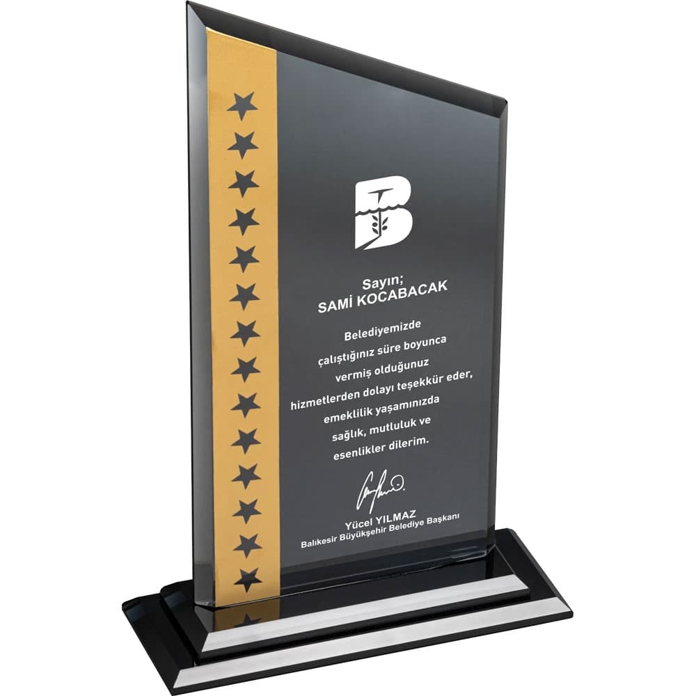 Kristal Plaket logo baskılı ucuz promosyon ürünleri toptan fiyat