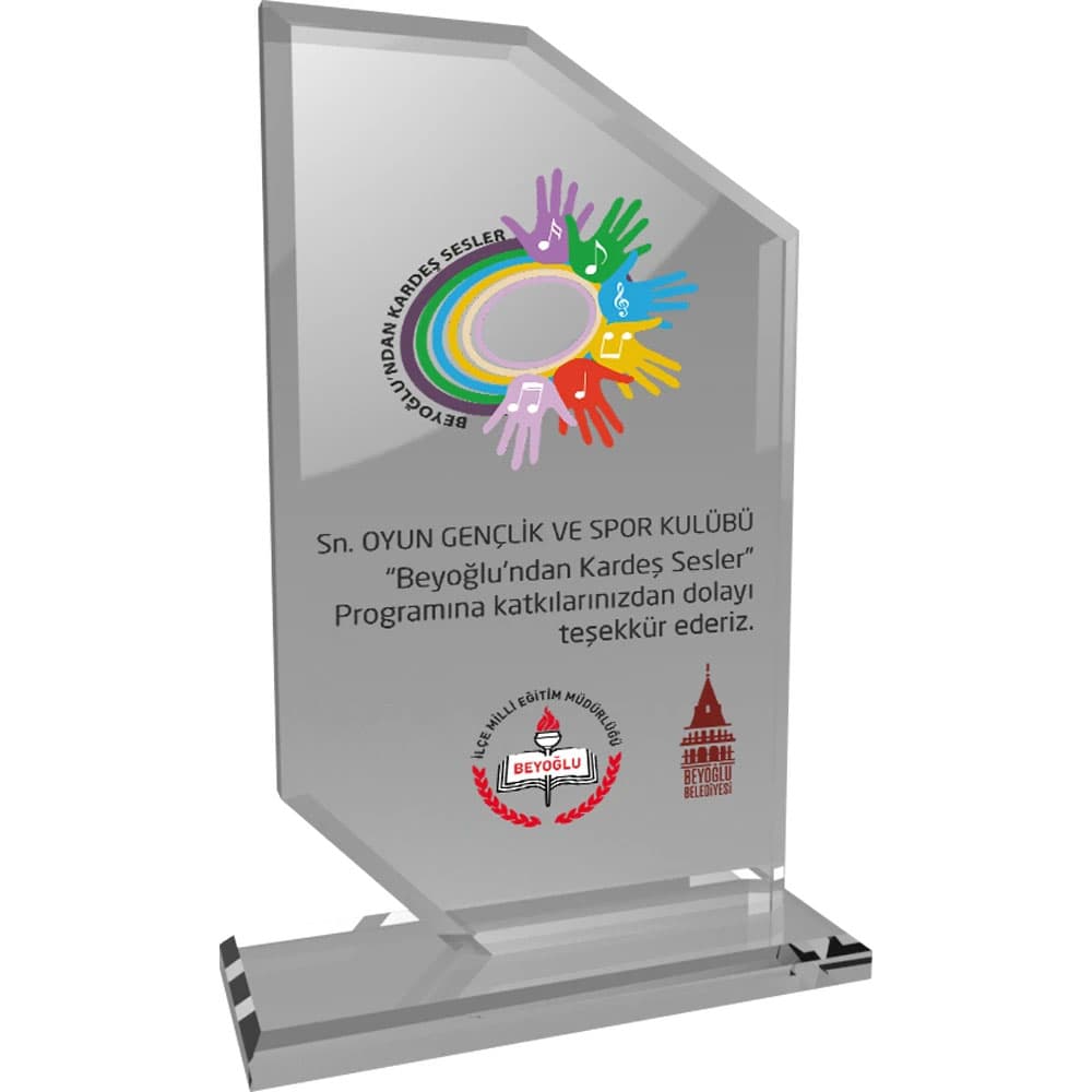 Kristal Plaket logo baskılı ucuz promosyon ürünleri toptan fiyat